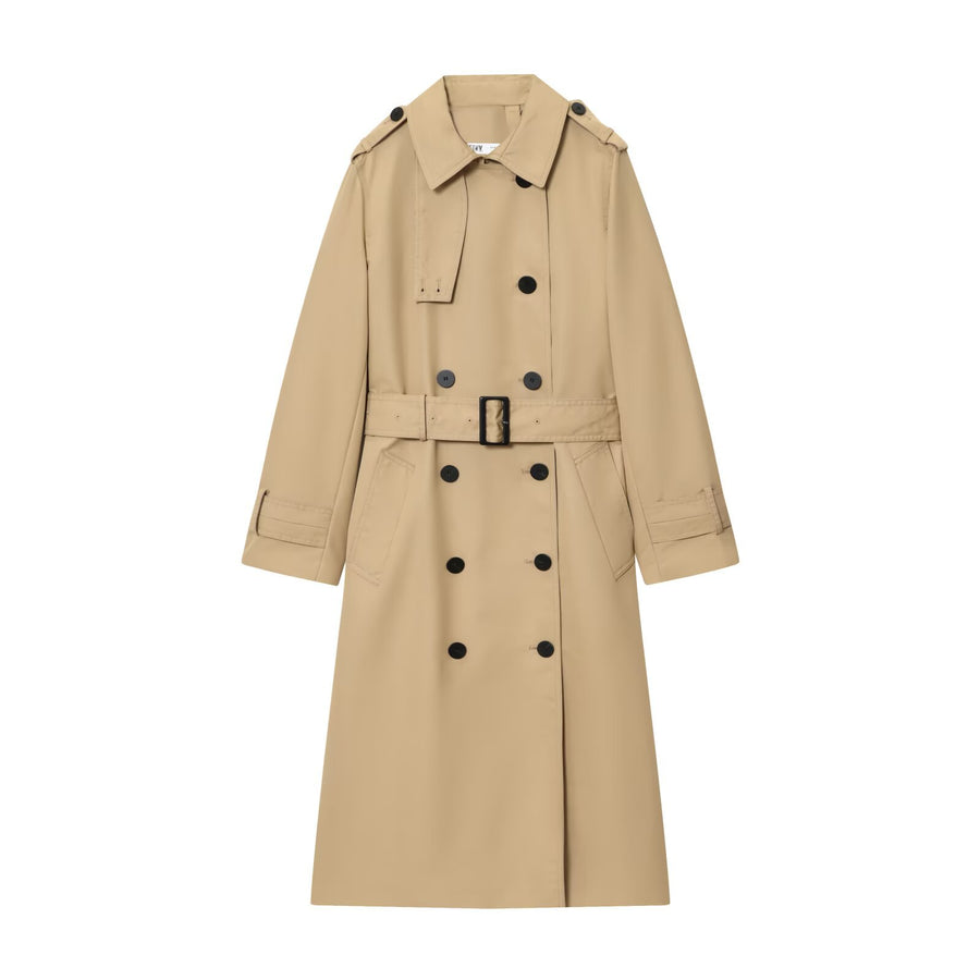 Alexandra | Women's Belted Double Breasted Long Trench Coat