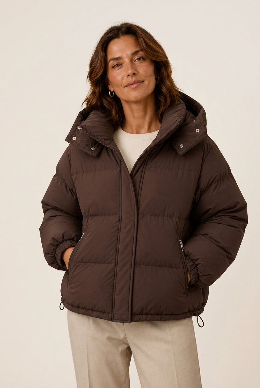 Rosetta | Women's Zip Front Oversized Long Sleeve Puffer Jacket
