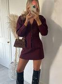 Melisa | Women's Ribbed Knit Two-piece Set