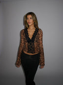 Valerie | Women's Longsleeve Leopard Top