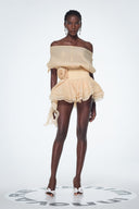 Brixton | Women's Backless Ruffle Flower Mini Dress