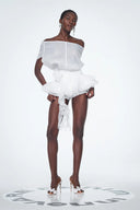 Brixton | Women's Backless Ruffle Flower Mini Dress