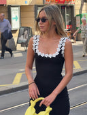 Faith | Women's Bodycon Mini Dress with Flower Details