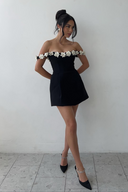 Milou | Women's Mini Dress with Flower Details