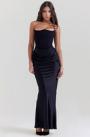 Maisy | Women's Strapless Corset Maxi Dress