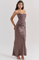 Maisy | Women's Strapless Corset Maxi Dress