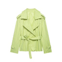 Ainsley | Women's Belted Double Breasted Trench Coat Jacket