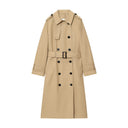 Alexandra | Women's Belted Double Breasted Long Trench Coat