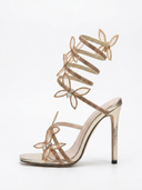 Alexis | Women’s Floral Wrap Strap Stiletto Sandals Heels