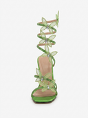 Alexis | Women’s Floral Wrap Strap Stiletto Sandals Heels