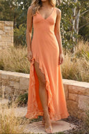 Alora | Women's Sleeveless V-Neck Maxi Summer Wedding Guest Dress
