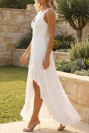 Alora | Women's Sleeveless V-Neck Maxi Summer Wedding Guest Dress