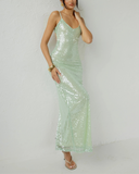 Amaria | Women's Sleeveless Sequin Maxi Summer Vacation Dress