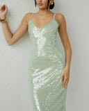 Amaria | Women's Sleeveless Sequin Maxi Summer Vacation Dress