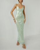 Amaria | Women's Sleeveless Sequin Maxi Summer Vacation Dress