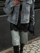 Amelie | Women's Oversized Long Sleeve Embroidered Denim Jacket