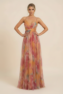 Angela | Women's Romantic Sleeveless Maxi Dress