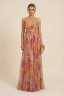 Angela | Women's Romantic Sleeveless Maxi Dress