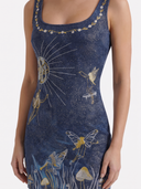 Annemarie | Women's Party Scoop Neck Sleeveless Sequin Graphic Mini Dress