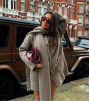 Aria | Oversized Cardigan with Scarf