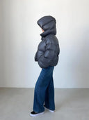 Ariane | Women's High Collar Long Sleeve Hooded Puffer Jacket
