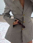 Ashley | Women's Blazer with a Checkered Pattern