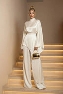 Aspyn | Women's Asymmetric High Neck Two Piece Set