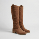Audrey | Women's Western Round Toe Block Knee High Heel Boots
