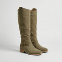 Audrey | Women's Western Round Toe Block Knee High Heel Boots