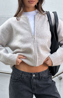 Augusta | Women's Drop Shoulder Zip Front Knit Cardigan