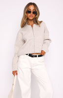 Augusta | Women's Drop Shoulder Zip Front Knit Cardigan