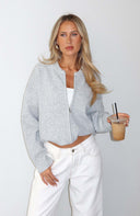 Augusta | Women's Drop Shoulder Zip Front Knit Cardigan