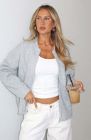 Augusta | Women's Drop Shoulder Zip Front Knit Cardigan