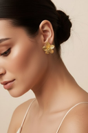 Aurora | Women's Gold Plated Flower Earrings