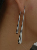 Austina | Women's Long Teardrop Dangle Tapered Shape Earrings