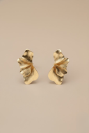Autumn | Women's Textured Metal Leaf Drop Earrings