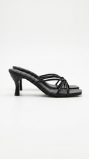Avery | Women’s Strappy Square Toe Mule Heel Sandals