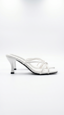 Avery | Women’s Strappy Square Toe Mule Heel Sandals
