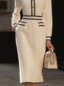 Azalea | Women's Collared Long Sleeve Pocket Midi Dress