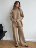 Baylor | Women's Long Sleeve Turtleneck Knit Two Piece Set