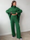 Baylor | Women's Long Sleeve Turtleneck Knit Two Piece Set