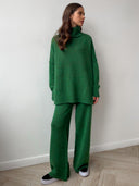 Baylor | Women's Long Sleeve Turtleneck Knit Two Piece Set