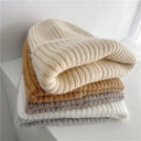 Bernadette | Women's Ribbed Foldover Cuff Fuzzy Knit Beanie
