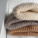 Bernadette | Women's Ribbed Foldover Cuff Fuzzy Knit Beanie