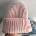 Bernadette | Women's Ribbed Foldover Cuff Fuzzy Knit Beanie