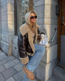 Brooklyn | Aviator Faux Leather Jacket