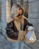 Brooklyn | Aviator Faux Leather Jacket