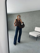 Camille | Women's Chunky Knit Button Front Vest Cardigan