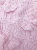 Carys | Women's V Neck Bow Detail Flared Cuff Long Sleeve Cable Knit Cardigan