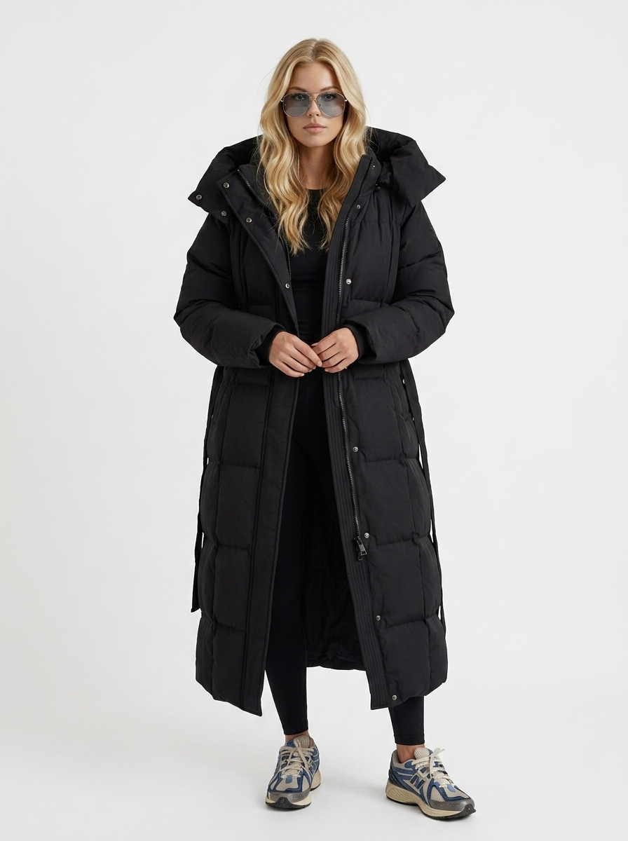 Charmaine | Women's Hooded Zip Front Side Pockets Quilted Puffer Jacket